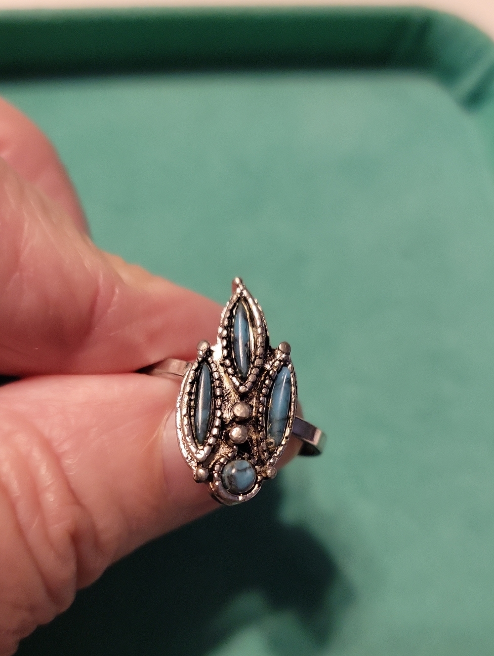 Vintage Blue Statement Ring Like New